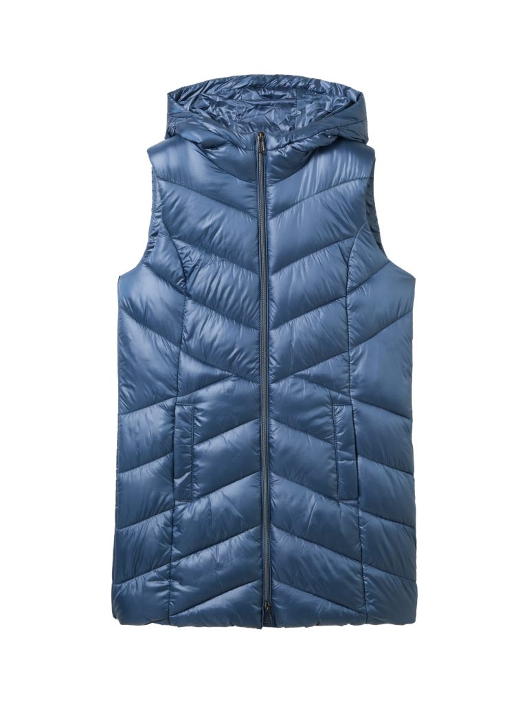 long hooded vest 